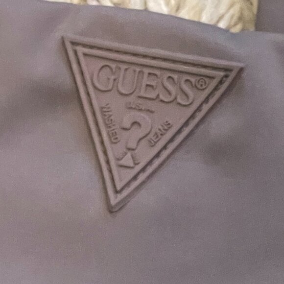 GUESS || Gray leggings mesh diagonal stripes - Size M - NWoT - Picture 5 of 5